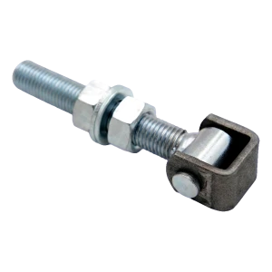 Justerbart stålgångjärn M20 för flyglar – galvaniserad, L150 mm