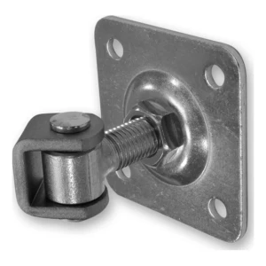 PSG justerbart grindgångjärn M16 med skylt 75×75×4 mm stål