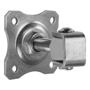 Justerbart grindgångjärn med dekorativ skylt M16 80×80 mm stål galvaniserat