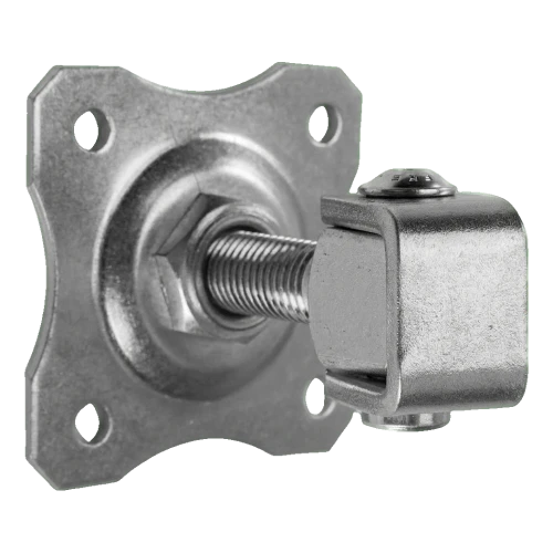 Justerbart grindgångjärn med dekorativ skylt M16 80×80 mm stål galvaniserat 001-363 (1)