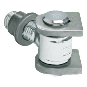 Comunello – justerbart gångjärn för svetsning med M22-gänga, galvaniserat