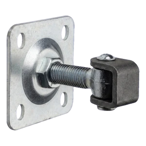 PSG justerbart grindgångjärn M20 med skylt 100×100 mm galvaniserat – svart öga