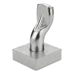 PSG axelstift med platta 60×60 mm – nedre gångjärn för flygeldport