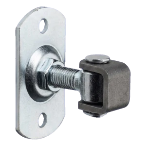 Justerbart grindgångjärn M16 med rektangulär skylt 100×55×4 mm