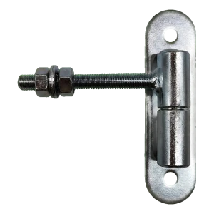 PSG justerbart vridet gångjärn ø24 M12 med sköld 150×40 mm och kula – för grindar och portar