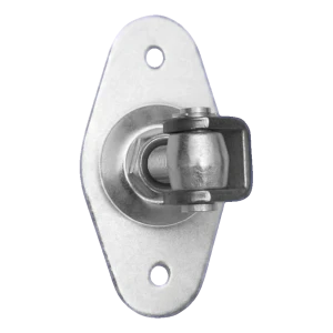 Justerbart grindgångjärn med oval skylt M20 160×85 mm – galvaniserat stål