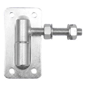 PSG justerbara smidd gångjärn för grindar fi30 M18 med skylt 160×85 mm