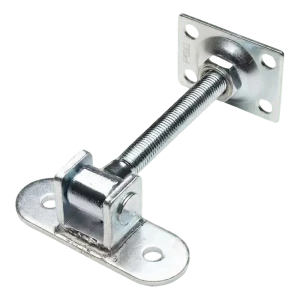 PSG justerbart grindgångjärn M16 med skylt 115×40 mm och platta 75×55×3 mm