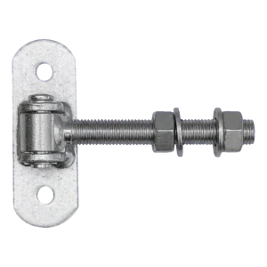 Justerbart grindgångjärn M16 med skylt 115×40 mm – galvaniserat
