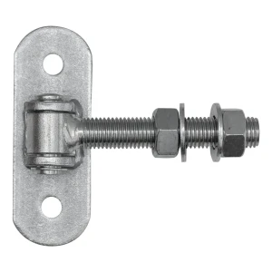 Justerbart grindgångjärn M20 med skylt 140×50 mm – galvaniserad