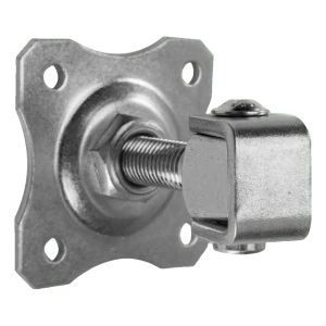 Justerbart grindgångjärn med dekorativ skylt M20 100×100 mm galvaniserat