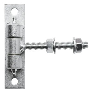 Justerbart grindgångjärn M12 galvaniserat – platta 130×30 mm