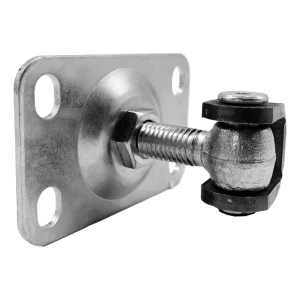 PSG justerbart gångjärn för skruvmontage M12 med sköld 54×85 mm galvaniserad