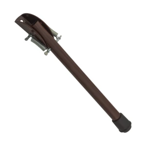 Fjädrande dörrstopp 165 mm – stål, brun