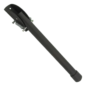 Stålben dörrblockering svart 320 mm – fjäderstöd för dörrar och grindar