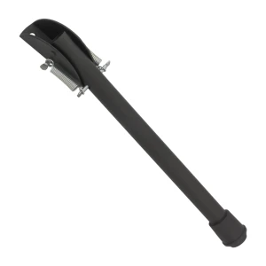 Fjädrande dörrspärr i stål 265 mm svart