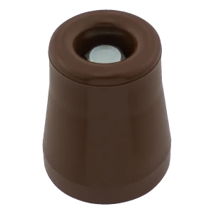 Dörrstoppare gummi stor brun Ø49 mm – skruvmontage