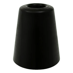 Gummi golvdörrstopp 70 mm svart – stor, utan plugg