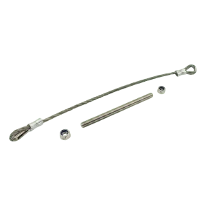 PSG säkerhetslina i rostfritt stål för flygeldgrind 400 mm