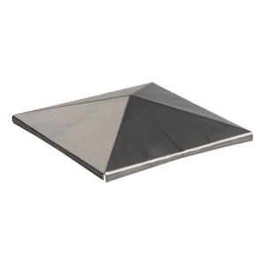 Postal – kuvertformad stålkåpa för staketstolpe 150×150 mm