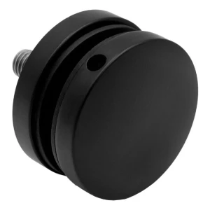 Punktfäste för glas 8-17,52 mm ø 50/8/M10x50 AISI 304 platt system svart