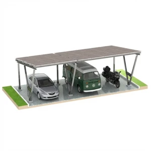 Carport Bilskydd VICA 2 bilar + 1 bil