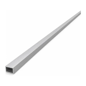 Rektangulärt aluminiumrör 8×12×1 mm – slutet profil L=2000 mm EN AW-6060