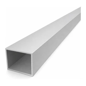 Rektangulärt aluminiumrör 40×50×2 mm – slutet profil EN AW-6060, L=2000 mm