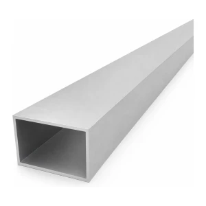 Rektangulärt aluminiumrör 40×60×2 mm – slutet profil EN AW-6060, längd 2000 mm