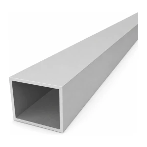 Rektangulärt aluminiumrör 50×60×3 mm – slutet profil L=2000 mm
