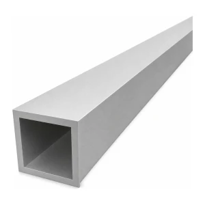 Fyrkantigt aluminiumrör 50×50×5 mm – sluten profil EN AW-6060, L=2000 mm