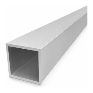 Aluminiumrör kvadratiskt 60×60×4 mm slutet profil L=2000 mm