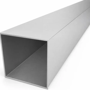 Fyrkantigt aluminiumrör 80×80×2 mm – slutet profil L=2000 mm