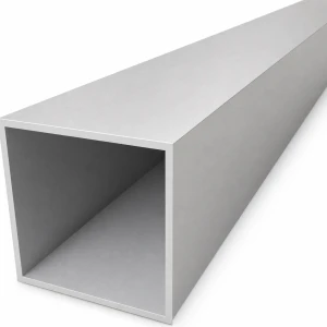 Fyrkantig aluminiumrör 80×80×3 mm – slutet profil EN AW-6060, L=2000 mm