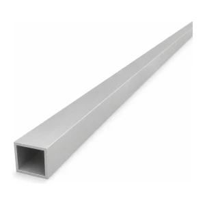 Fyrkantigt aluminiumrör 20×20×1,5 mm EN AW-6060 – längd 2000 mm