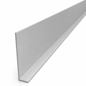 Aluminiumvinkel ojämnben 80×20×2 mm – L-profil, längd 2000 mm
