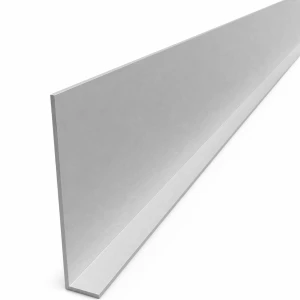 Asymmetrisk aluminiumvinkel 100×20×2 mm – L-profil, längd 2000 mm
