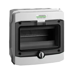 Plastinstallationskåp, påbyggnad, IP65, 1 rad, 8 moduler