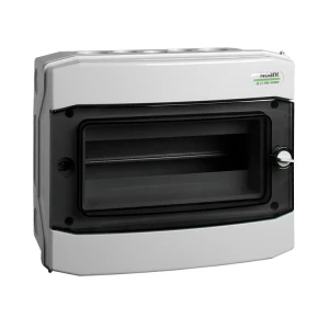 Plastinstallationskåp IP65 för påbyggnad 1-radig 12 moduler