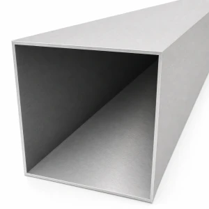 Fyrkantigt aluminiumrör 100×100×2 mm – slutet profil L=2000 mm