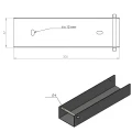 C-profil koppling fäste för grundmur 300x55 förzinkad GPV-700-49 (3)
