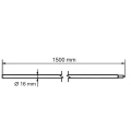 Sammansatt jordelektrod med Morse-konlås fi 16 x 1500 mm – varmförzinkat stål 001-774 (2)