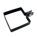 Ändskena för stängselskydd 100x100 mm svart 000-782 (1)