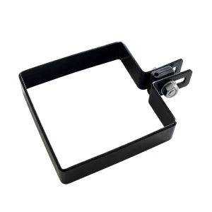 Ändskena för stängselskydd 100x100 mm svart