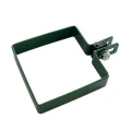 Ändklamper för stängselskivor 100x100 mm grön 000-783 (1)
