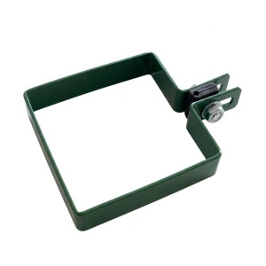 Ändklamper för stängselskivor 100x100 mm grön