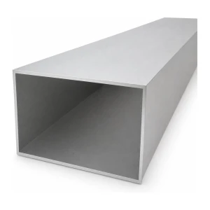 Rektangulärt aluminiumrör 100×150×3 mm – slutet profil L=2000 mm