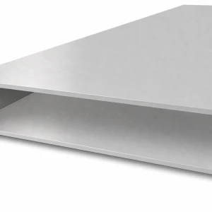 Rektangulärt aluminiumrör 40×200×3 mm – slutet profil EN AW-6060, L=2000 mm