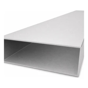 Rektangulärt aluminiumrör 50×150×2 mm – slutet profil L=2000 mm