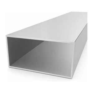 Rektangulärt aluminiumrör 100×200×4 mm – slutet profil L=2000 mm